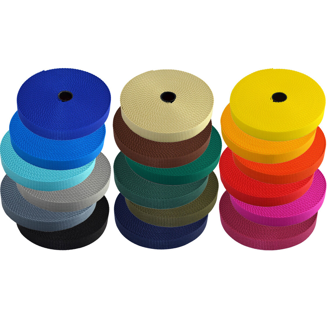 940046 Schlaufen für 20 mm Gurtband Ovalringe Kunststoff Schlaufe Ovalring 